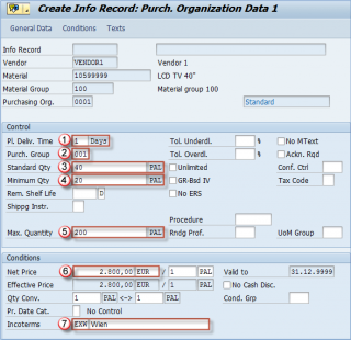 ME11: How To Create A Purchase Info Record In SAP - Free SAP Online ...