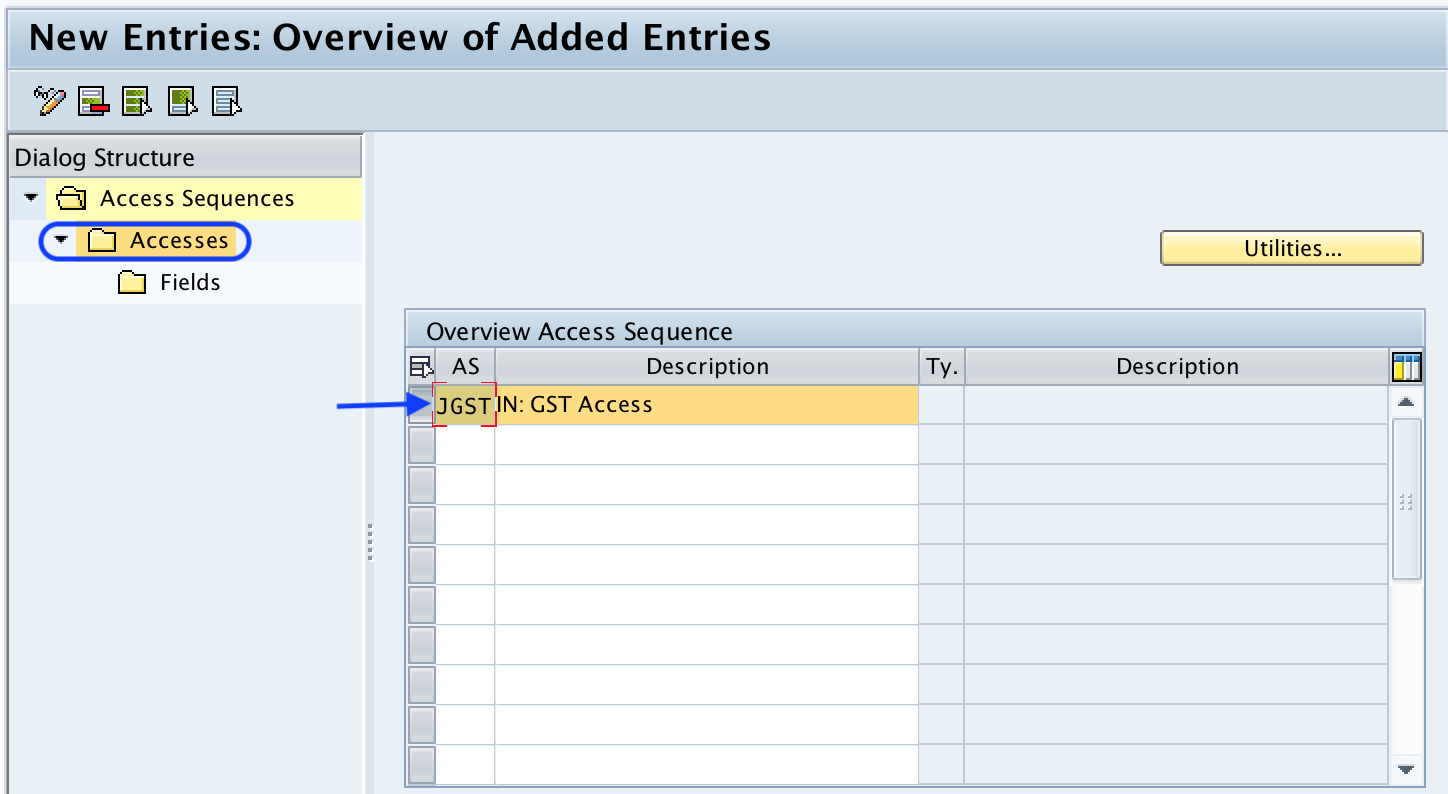 overview of Access sequence